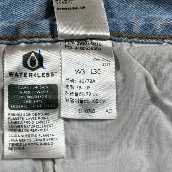 Levi 501 Skinny XX 31x30 light distressing - button fly - excellent condition - Picture 9 of 9